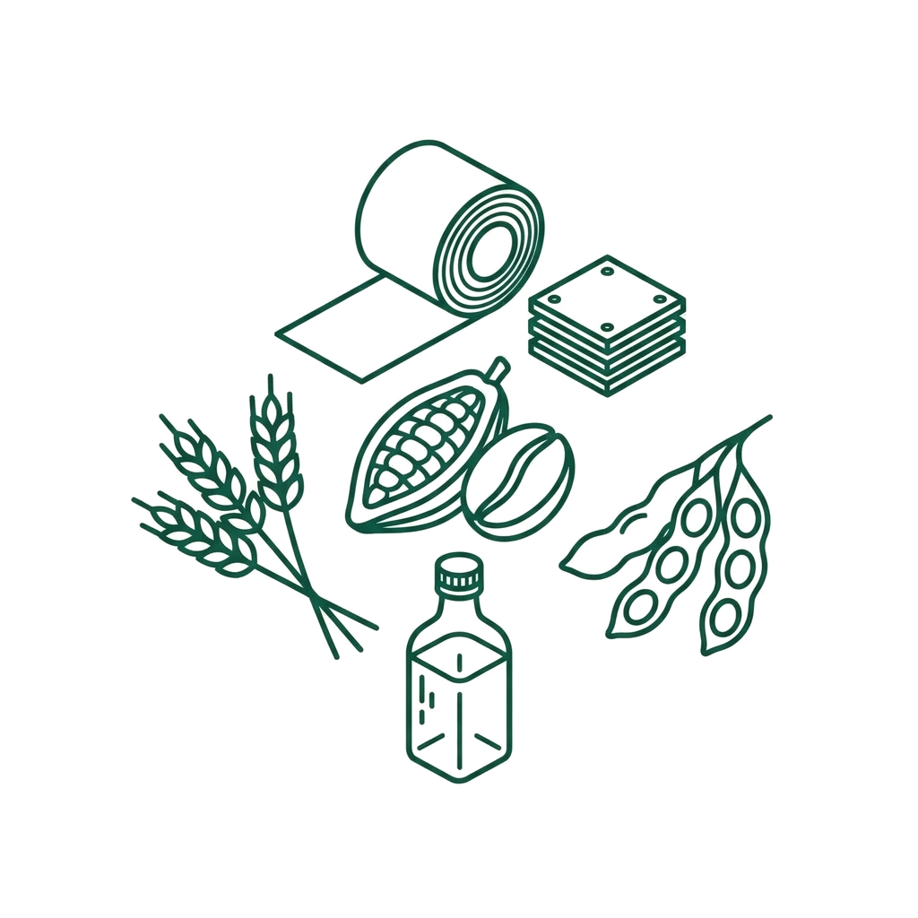 Food and soft commodity illustrations